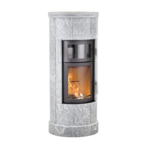 Heta Scan-Line 20 6kw Thermal-Mass Wood Burning Stove with Four Sections of Soapstone