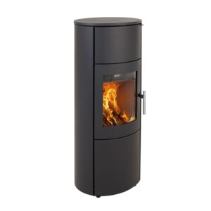 Heta Scan-Line 820S wood stove with Thermastone in steel