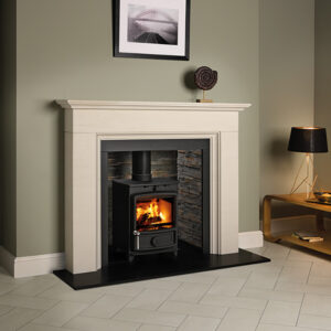 FDC Eco 4 multifuel stove in room setting
