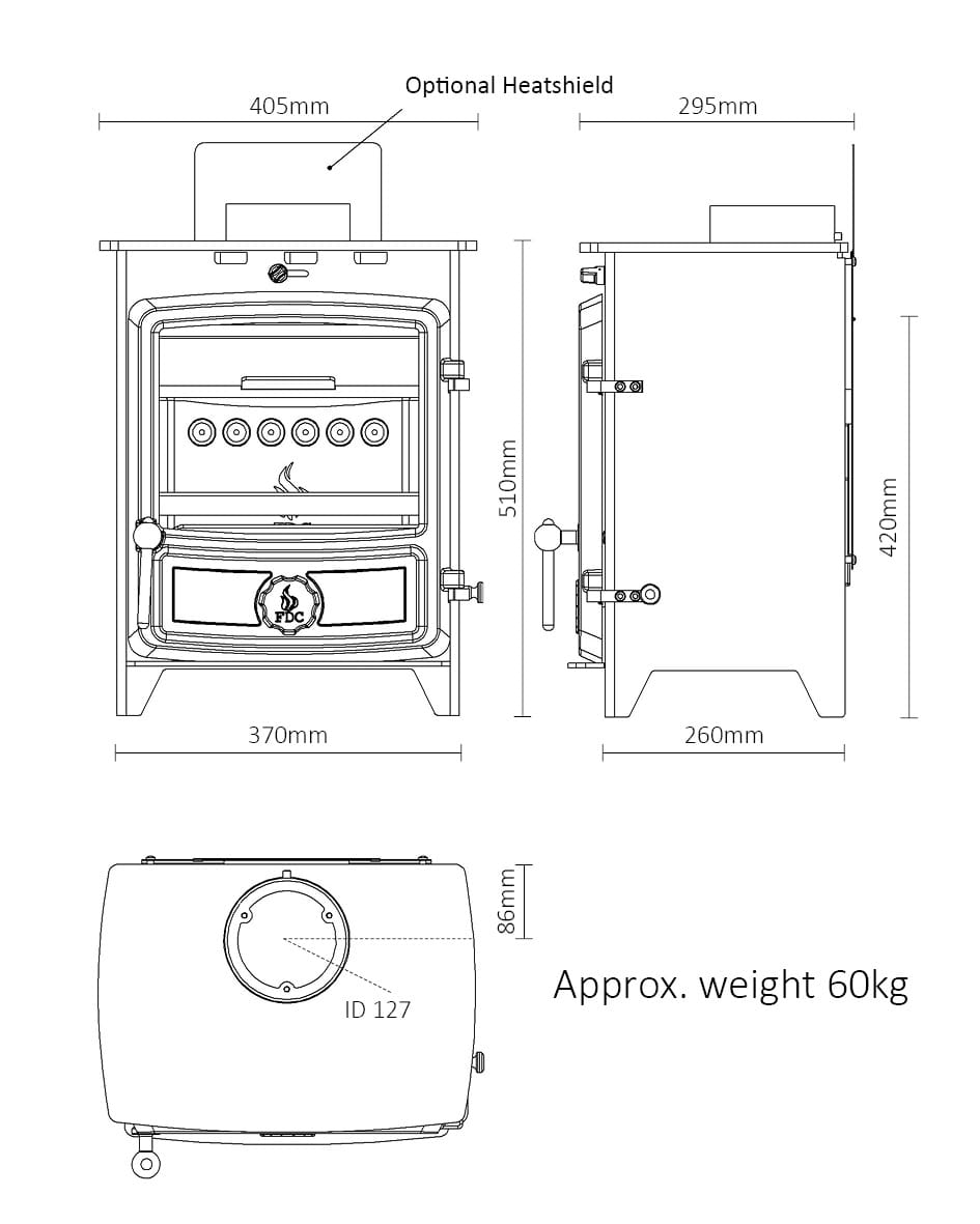 FDC5 Eco Multifuel Stove - Image 4