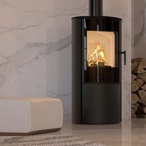 ACR Osprey eVe 5kw Wood Stove with log store base